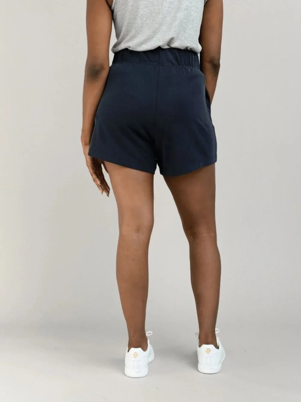 Cozy Earth Women's Modern Modal Mid-Length Shorts | Navy | Size XS